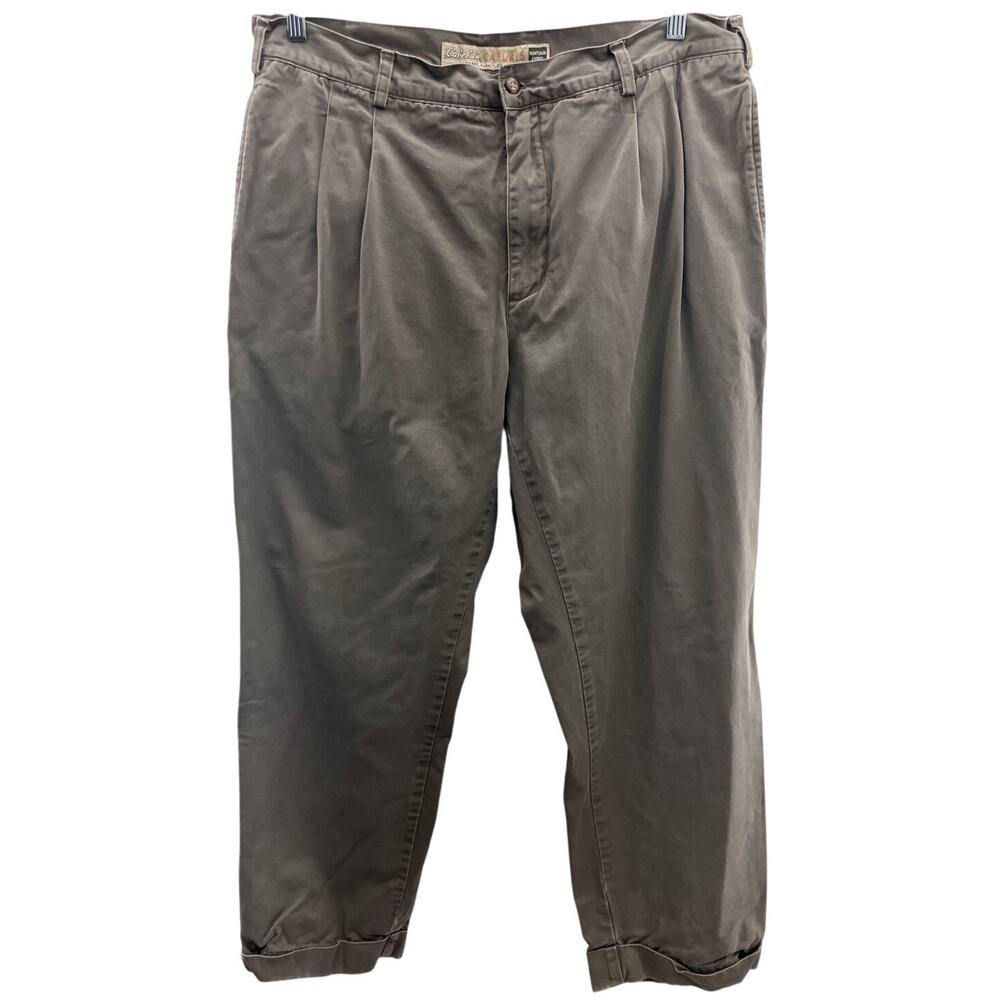Cabela's Casuals Huntsman Chinos Khaki Outdoor Hunting Plaid Flannel Lined Pants